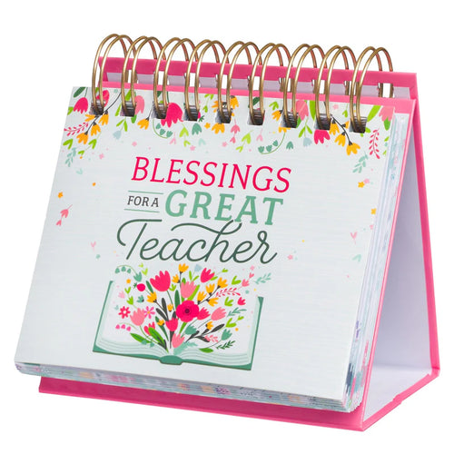 Blessings for a Great Teacher Perpetual Desktop Calendar - JMJs Catholic Store, Inc