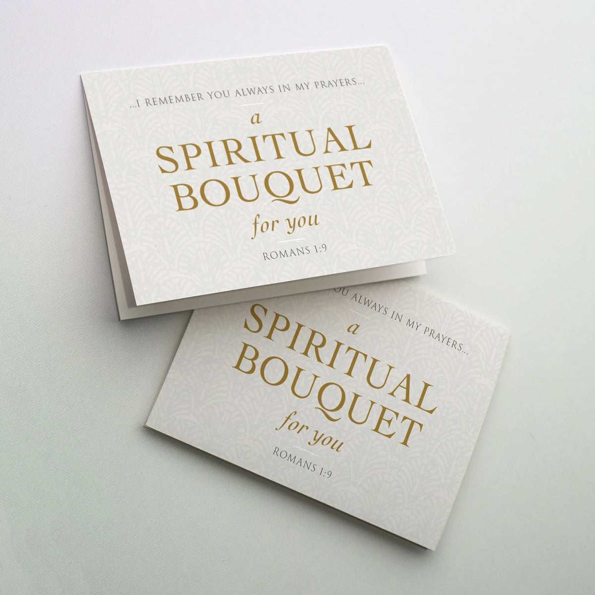Spiritual Bouquet For You Greeting Card (Encouragement and Praying for you) - JMJs Catholic Store, Inc