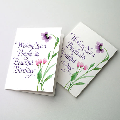 Wishing You a Bright and Beautiful Birthday Greeting Card - JMJs Catholic Store, Inc