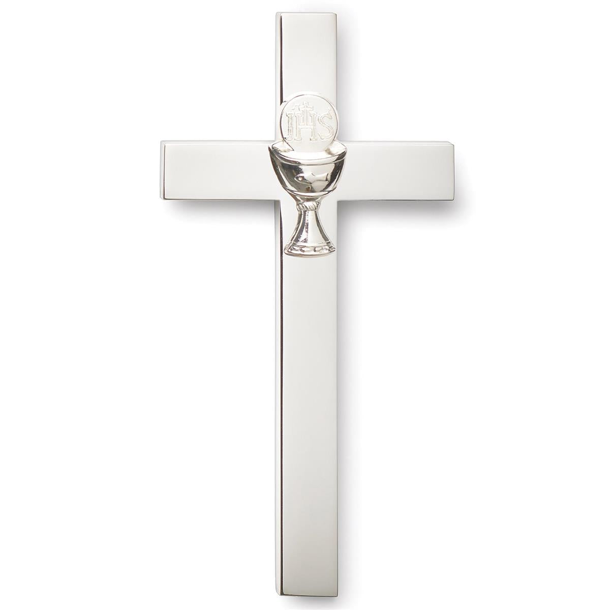 Communion Cross Silver with a Chalice - JMJs Catholic Store, Inc
