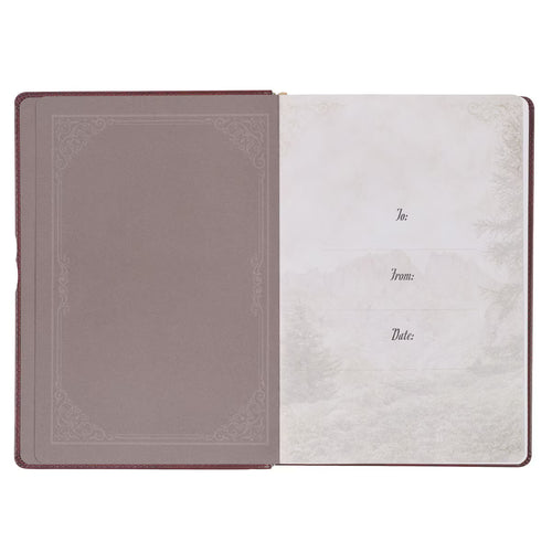 Pursuing God Saddle Tan Faux Leather Devotional Large Print Edition by A.W. Tozer - JMJs Catholic Store, Inc