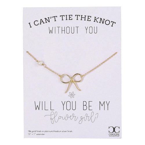 Flower Girl Necklace Gift - JMJs Catholic Store, Inc
