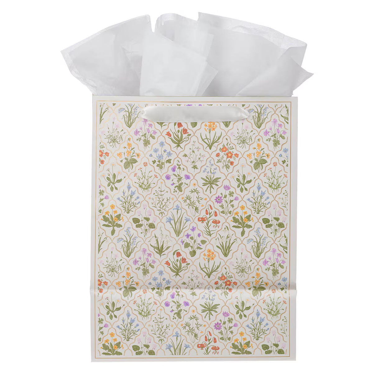 Always in Bloom Large Portrait Gift Bag - 2 Corinthians 12:9 - JMJs Catholic Store, Inc
