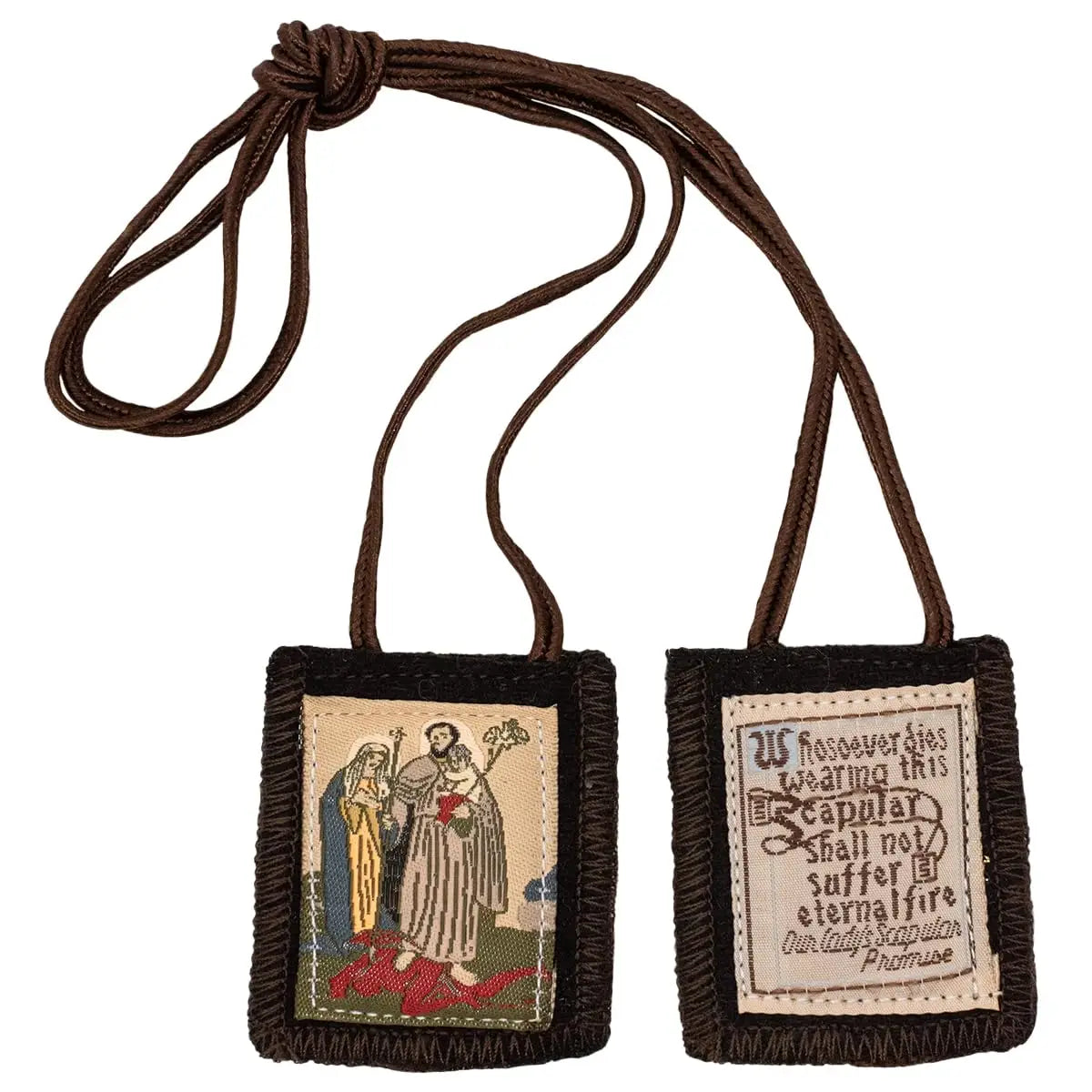 Holy Family Brown Scapular 18" - JMJs Catholic Store, Inc