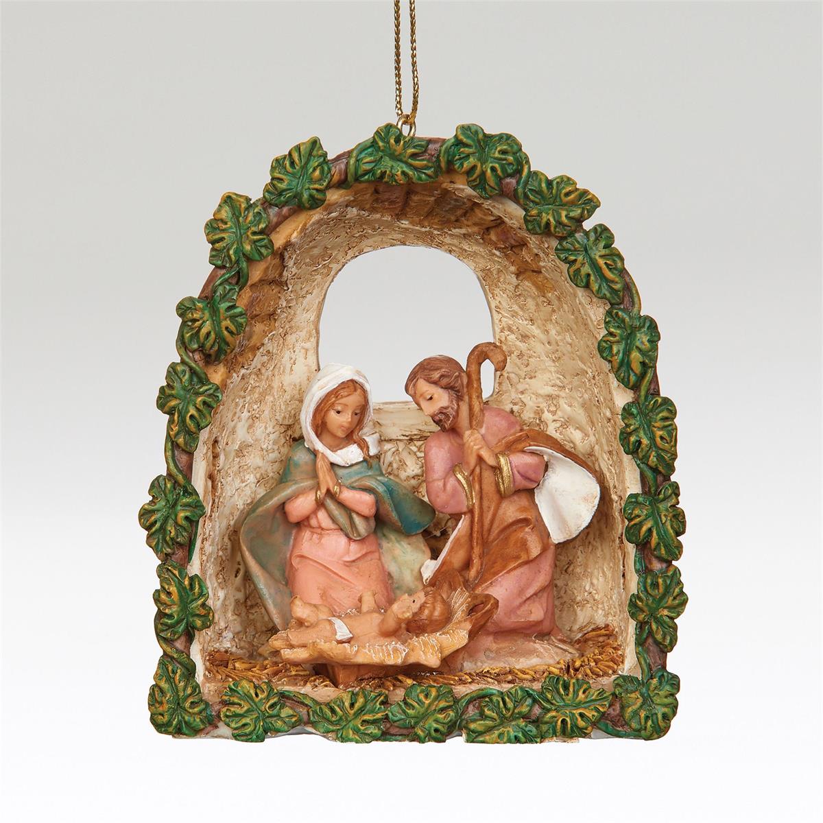 Holy Family Grotto Ornament 3 3/4" H - JMJs Catholic Store, Inc