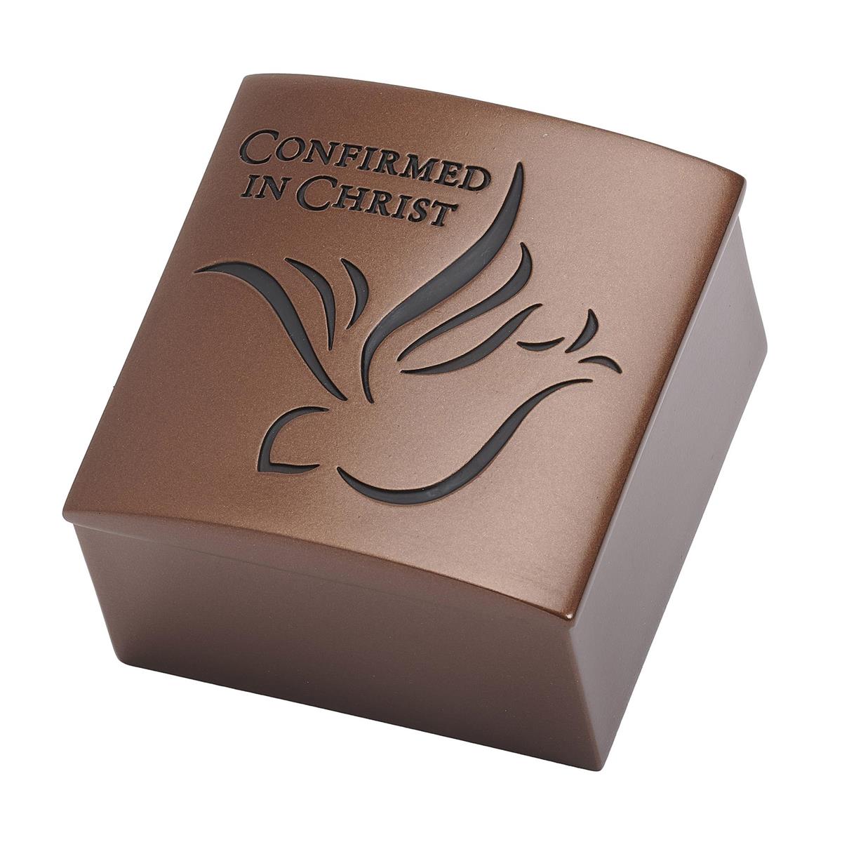 Holy Spirit Confirmation Bronze Box 2" H - JMJs Catholic Store, Inc
