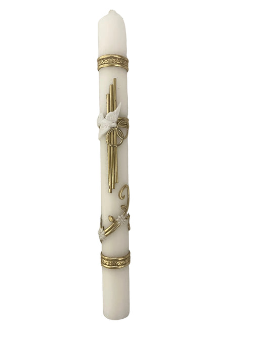 Wedding Unity Candle Brass Gold Set - JMJs Catholic Store, Inc