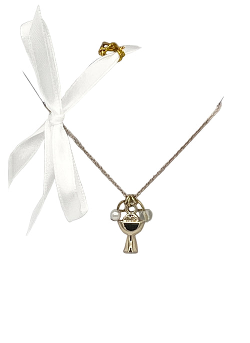 Gold Chalice Necklace for young girls - JMJs Catholic Store, Inc