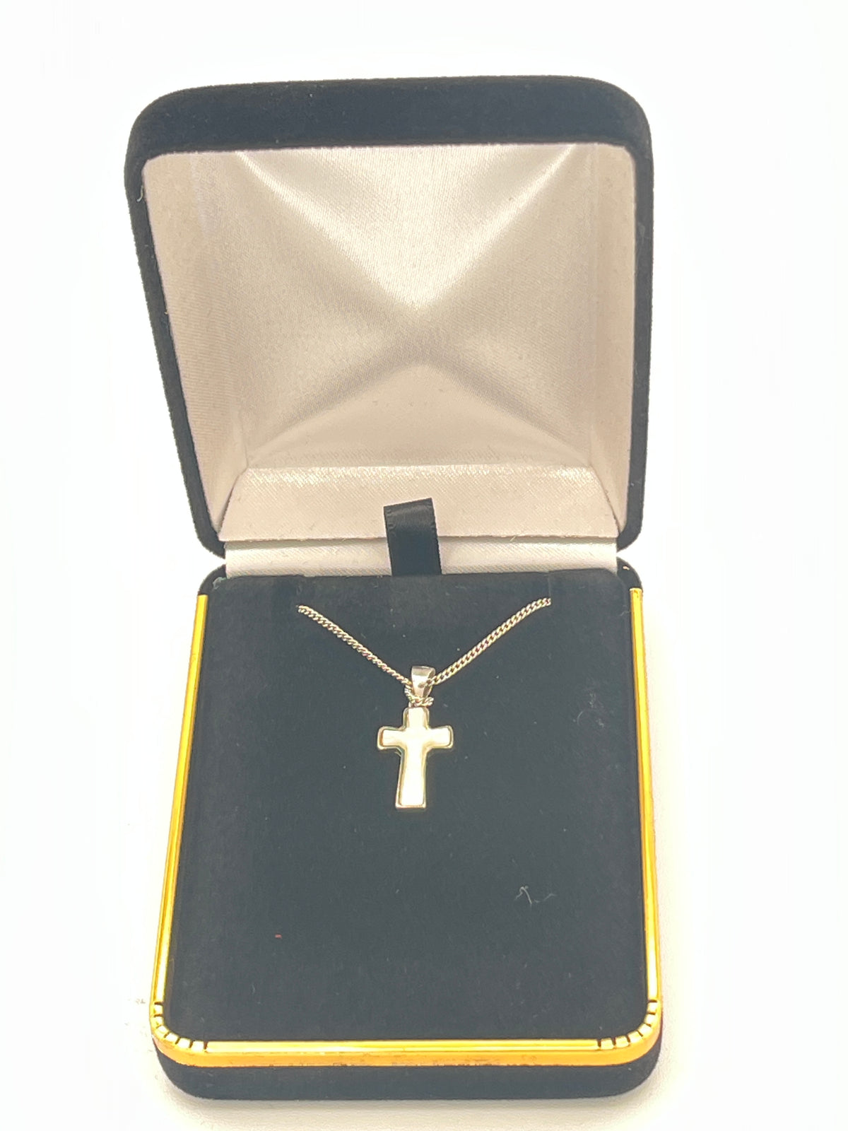 Mother of Pearl Crucifix Necklace - JMJs Catholic Store, Inc