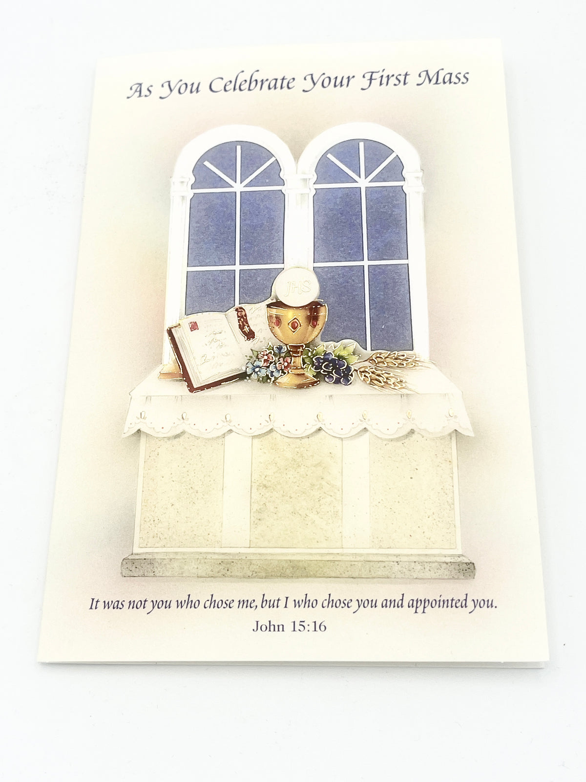 As You Celebrate Your First Mass Greeting Card - JMJs Catholic Store, Inc