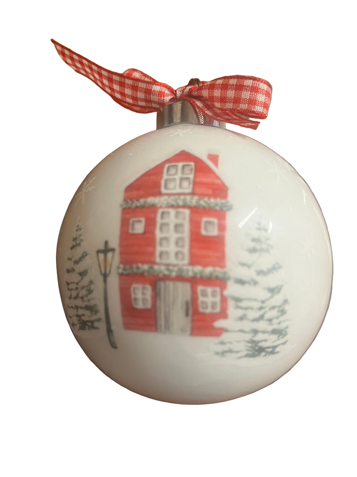 A Child is Born White Ceramic Christmas Ornament - JMJs Catholic Store, Inc