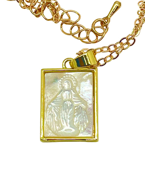 Virgin Mary Shell Pendant - JMJs Catholic Store, Inc
