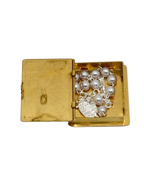 Vintage Chalice Box and Pearl Decade Rosary - JMJs Catholic Store, Inc