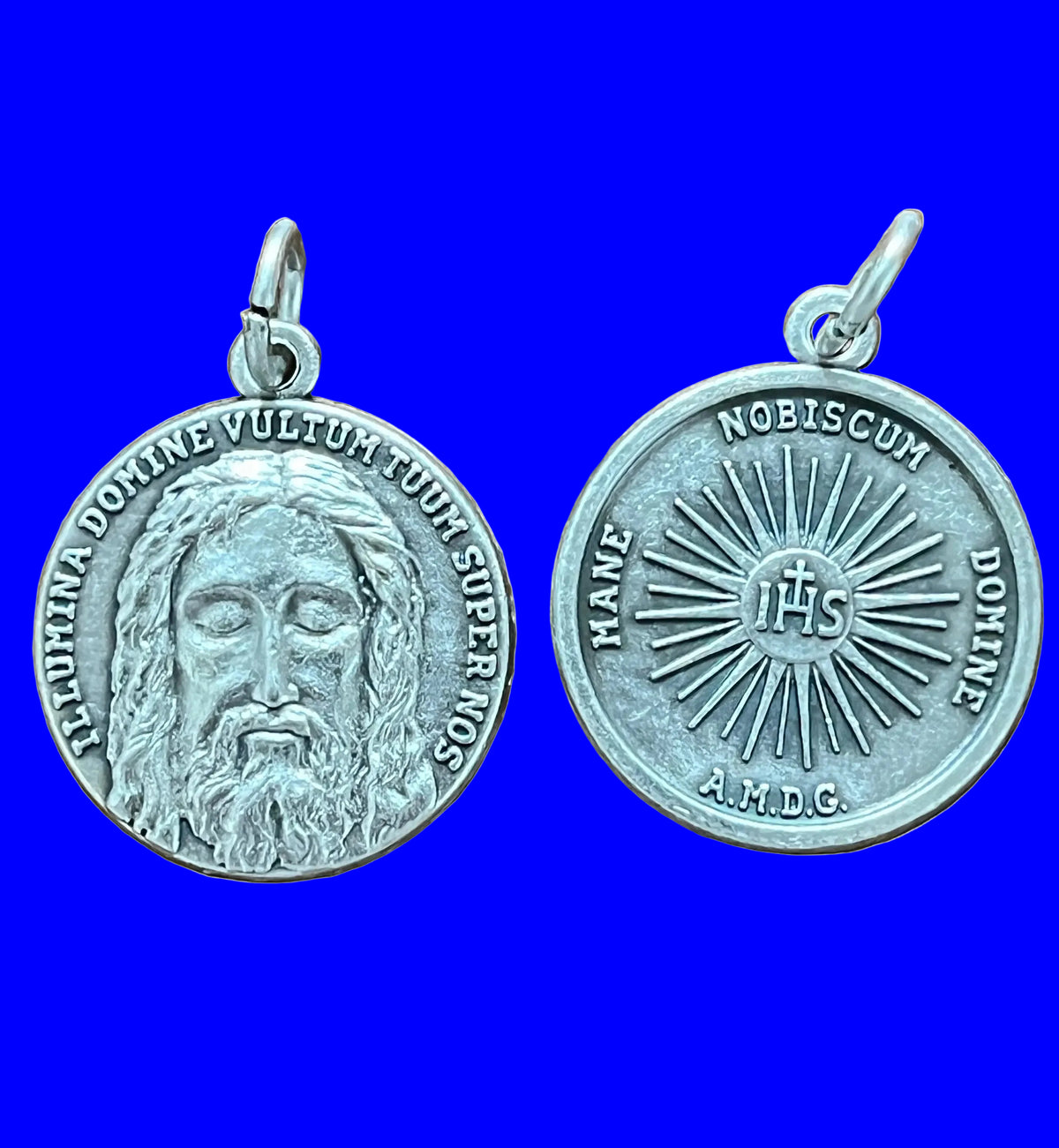Silver Holy Face Premium Oxi Medal - JMJs Catholic Store, Inc