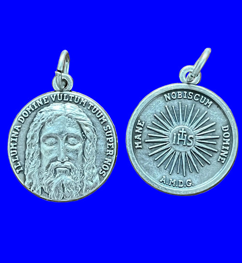 Silver Holy Face Premium Oxi Medal - JMJs Catholic Store, Inc