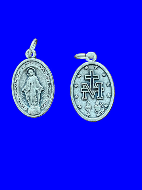 Miraculous Medal Premium Double Sided OXI Medal 3/4" Made in Italy - JMJs Catholic Store, Inc
