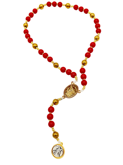 Red St. Michael Chaplet - JMJs Catholic Store, Inc