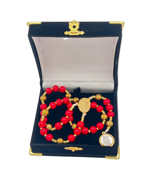 Red St. Michael Chaplet - JMJs Catholic Store, Inc