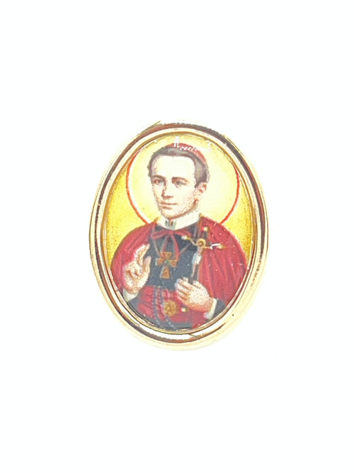 St. John Neumann Photo Lapel Oval Pin 3/4" - JMJs Catholic Store, Inc