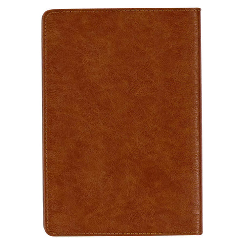 Stand Firm in the Faith Honey-brown and Espresso Faux Leather Classic Journal - 1 Corinthians 16:13 (Copy) - JMJs Catholic Store, Inc