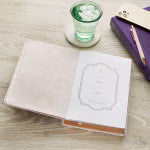 Bless and Keep You Blush Bloom Faux Leather Classic Journal - Numbers 6:24 - JMJs Catholic Store, Inc
