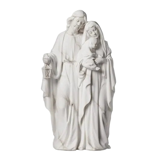 Marble White Holy Family Statue 8 1/4" - JMJs Catholic Store, Inc