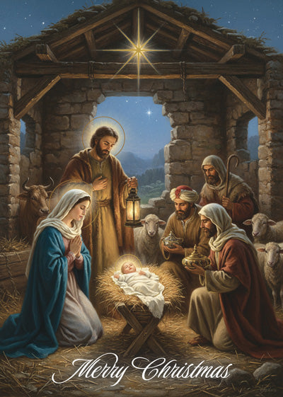 Merry Christmas Christmas Card - JMJs Catholic Store, Inc