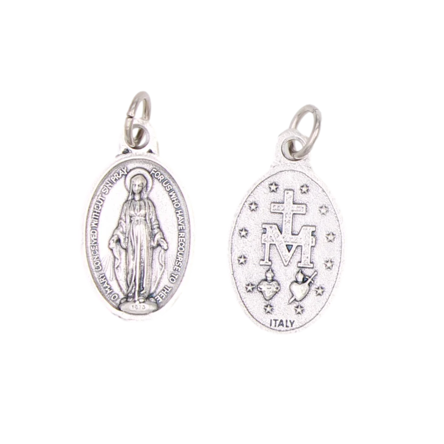 Miraculous Medal Premium Double Sided OXI Medal 3/4" Made in Italy - JMJs Catholic Store, Inc