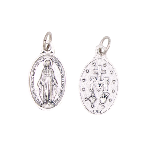 Miraculous Medal Premium Double Sided OXI Medal 3/4" Made in Italy - JMJs Catholic Store, Inc