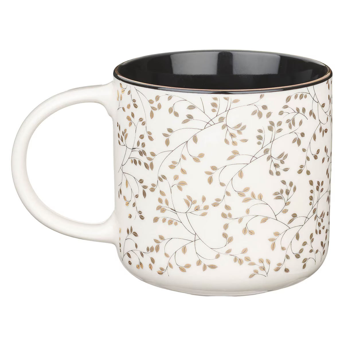 Prayer Changes Things Gold Leaf Ceramic Coffee Mug - JMJs Catholic Store, Inc