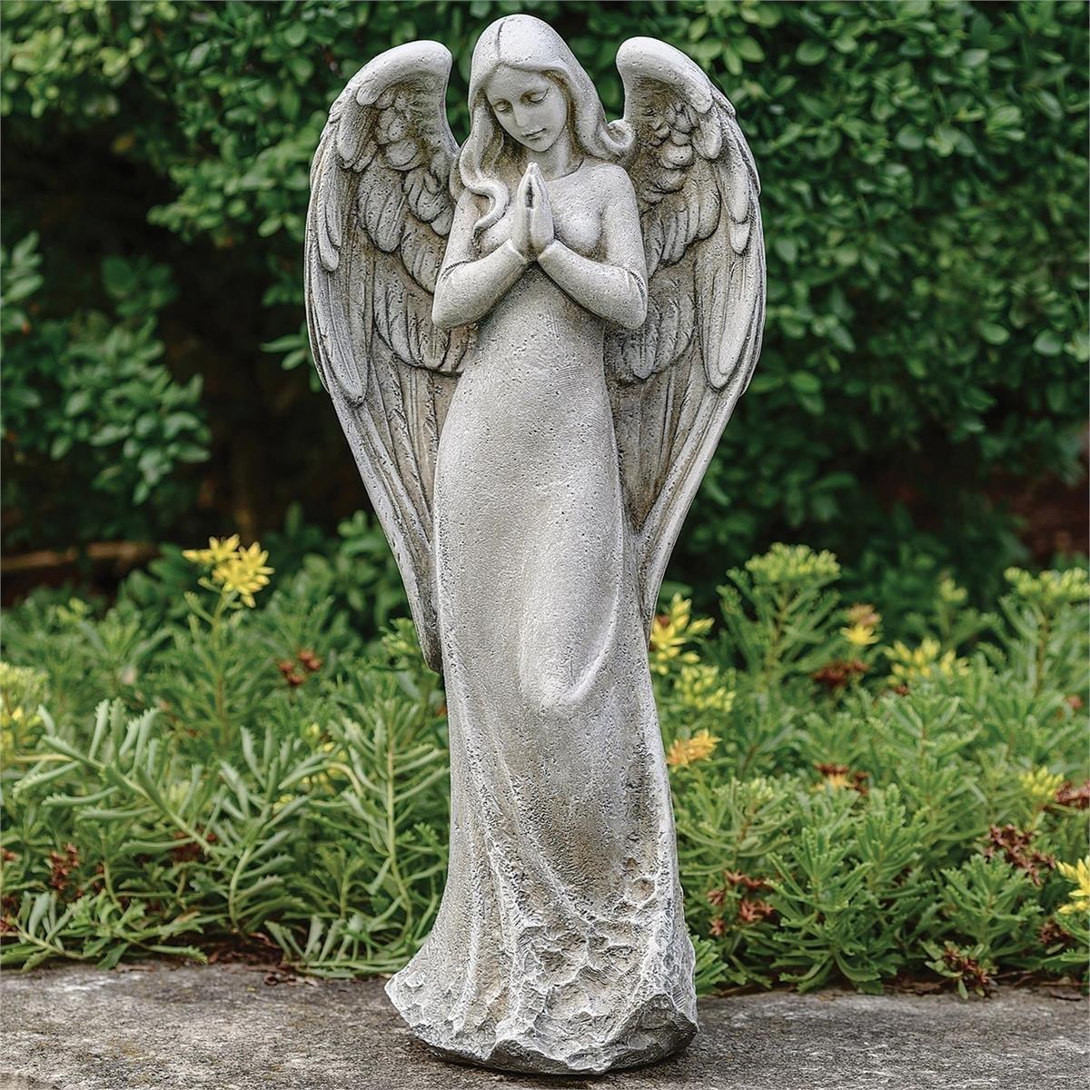 Praying Angel Outdoor Garden Statue 14 1/2" - JMJs Catholic Store, Inc