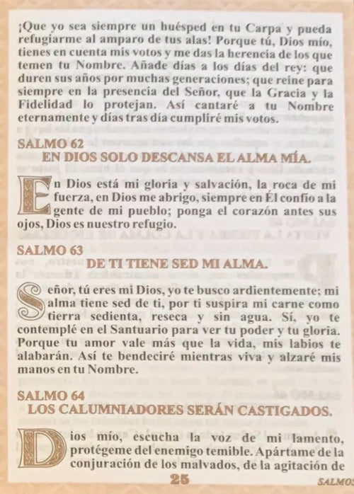 Salmos Una Guía Espiritual - JMJs Catholic Store, Inc