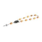 Shroud of Turin (Grey) Holy Land Olive Wood Auto Rosary - JMJs Catholic Store, Inc