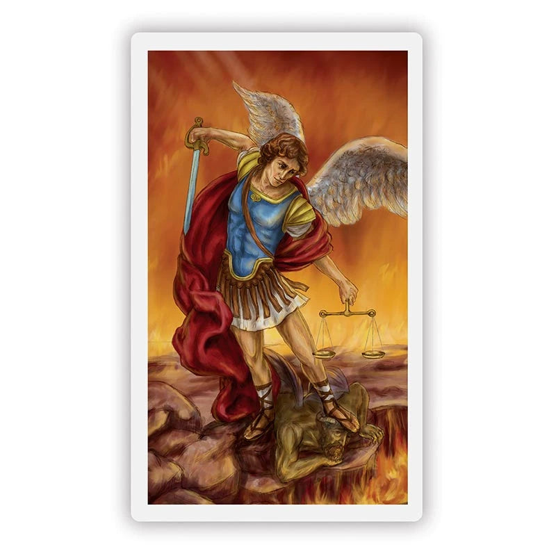 St. Michael Wallet Size Laminated Holy Card