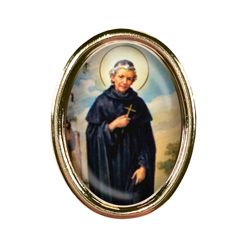St. Peregrine Photo Lapel Oval Pin 3/4"Photo Lapel Oval Pin 3/4" - JMJs Catholic Store, Inc