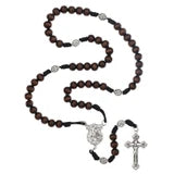 St. Michael Brown Paracord Spiritual Warfare Rosary