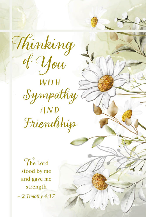 Thinking of You with Sympathy and Friendship Greeting Card - JMJs Catholic Store, Inc