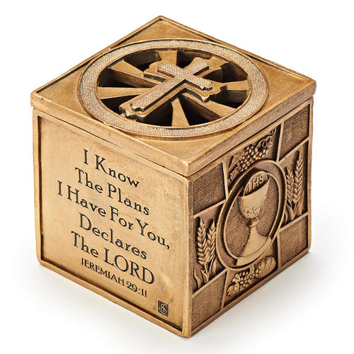 3 Sacraments Keepsake Box Baptism, 1st Communion and Confirmation OCIA RCIA - JMJs Catholic Store, Inc