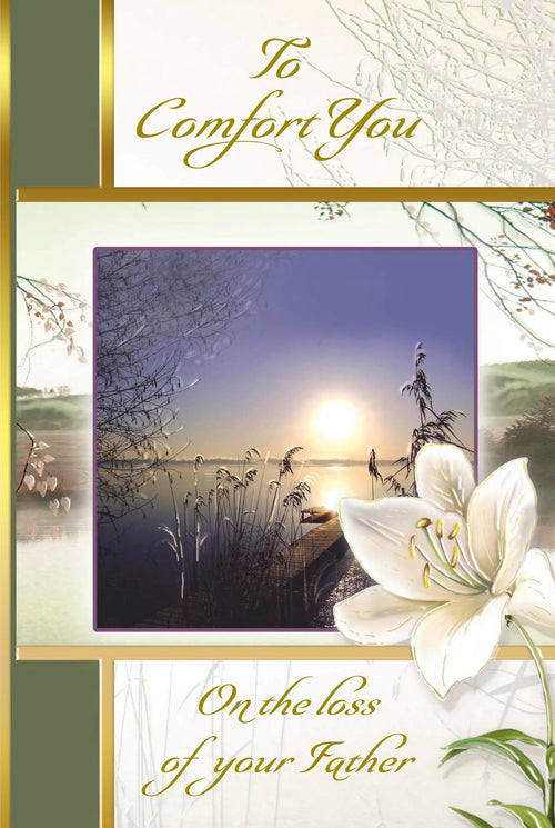 To Comfort You on the Loss of Your Father Greeting Card - JMJs Catholic Store, Inc