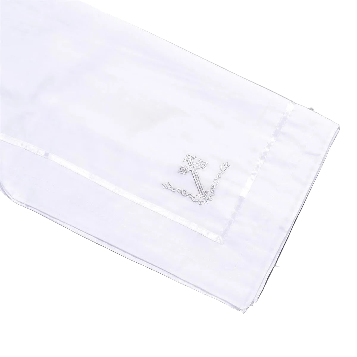 White Baptismal Blanket with Cross - JMJs Catholic Store, Inc