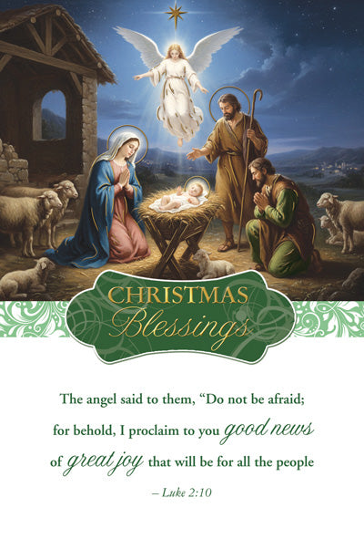 Christmas Blessings - Christmas Box of Cards (15 cards inside box ) - JMJs Catholic Store, Inc