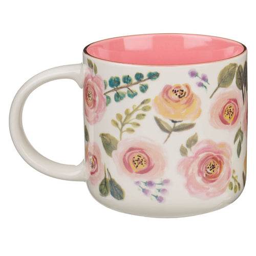 You’re Amazing Pink Floral Ceramic Coffee Mug - JMJs Catholic Store, Inc