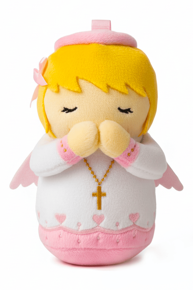 Guardian Angel Girls Catholic Mini Plush Doll 4.75" | Angel Plush - JMJs Catholic Store, Inc