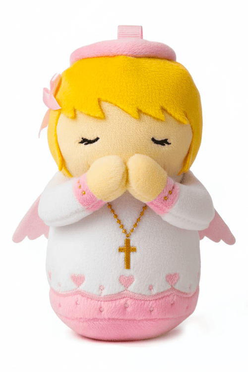 Guardian Angel Girls Catholic Mini Plush Doll 4.75" | Angel Plush - JMJs Catholic Store, Inc