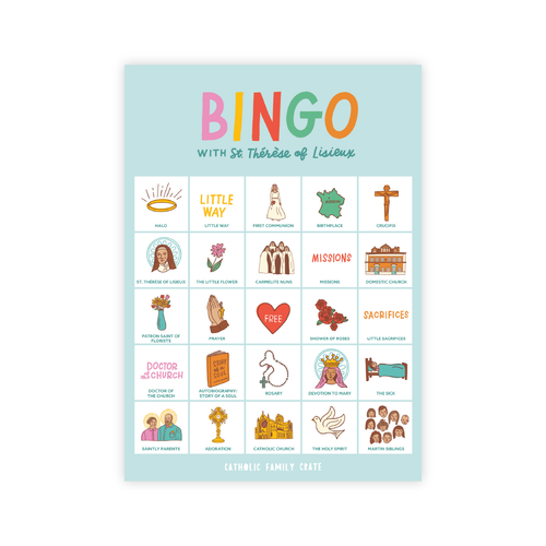 St. Thérèse of Lisieux Bingo - JMJs Catholic Store, Inc