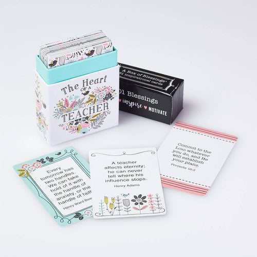 Box of Blessings Heart of a Teacher - JMJs Catholic Store, Inc