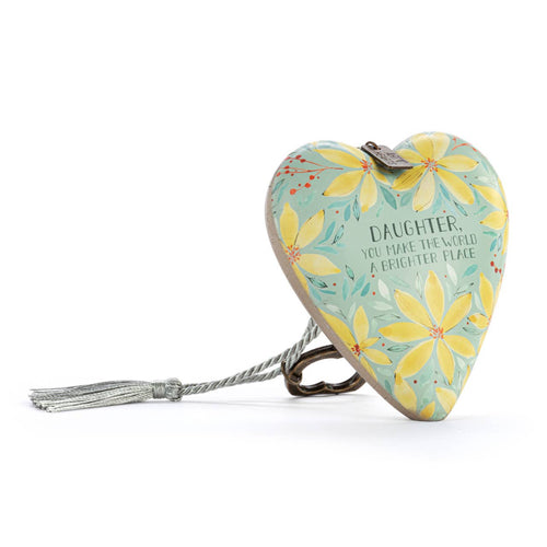 Daughter You Make the World Brighter Art Heart - JMJs Catholic Store, Inc
