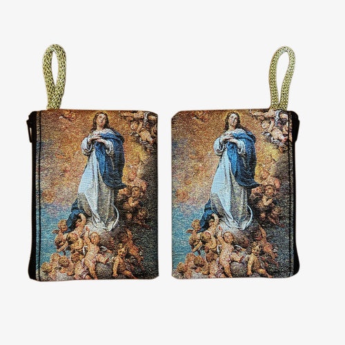 Immaculate Conception Rosary Pouch 3″ x 4″ - JMJs Catholic Store, Inc