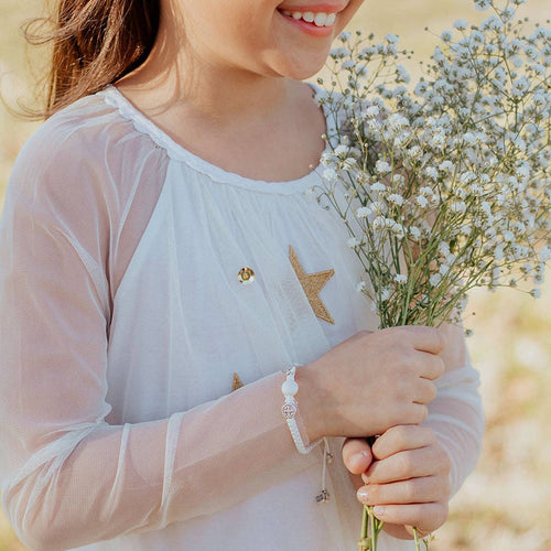 First Holy Communion Pearl Bracelet - JMJs Catholic Store, Inc