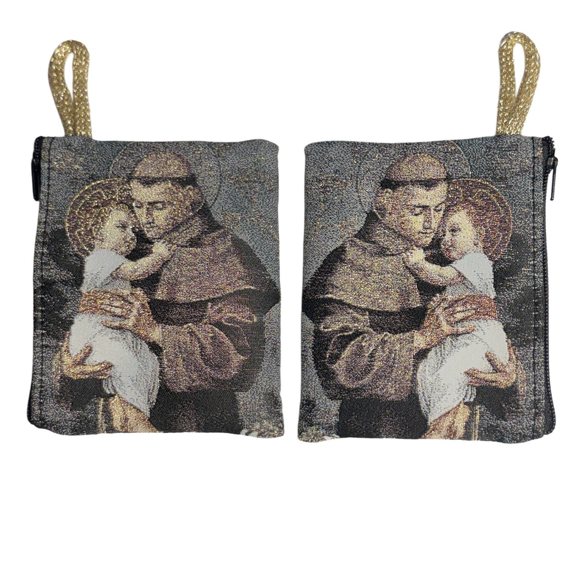 St. Anthony Rosary Pouch 3″ x 4″ - JMJs Catholic Store, Inc